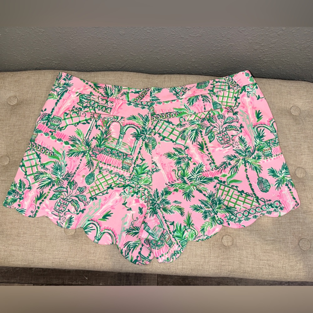 Lilly Pulitzer Pink and Green Women's Shorts size 16 NEW W/O TAG